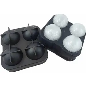Форма для льда Alpenburg FORMA (силикон) на 4 шарика — 4 ячейки, силикон