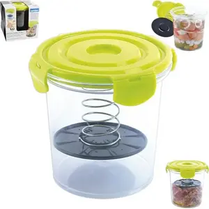 Food pickling container ORION 1.8 L, universal glass/plastic jar for marinating and storing