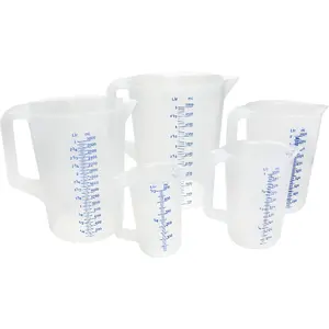 Measuring jug Paderno T-126-014 polypropylene 3 L, graduated pour spout, dishwasher safe
