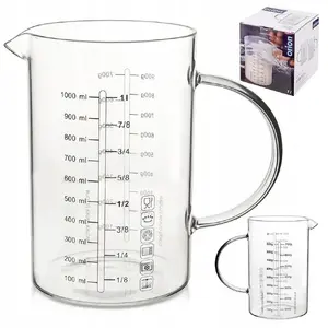 Measuring Jug / Measuring Cup Excellent Houseware ORION glass jug 1 L with handle and graduated scale