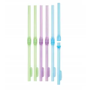 Reusable straws pack, sistema 6‑piece set, assorted sizes and cleaning brush