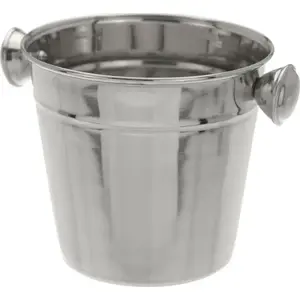 Ведерко для льда Excellent Houseware модель 720125, внутренняя часть из нержавеющей стали, пластиковый корпус, 1.5–2 л