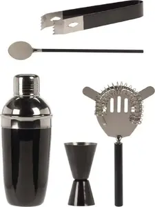 Bar set Excellent Houseware 443276 — cocktail shaker, jigger, ice tongs (bar accessories)