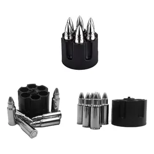 Reusable stainless steel ice cubes ThumbsUp Mad Monkey 6 pcs, 105 g total, pack 53×53×58 mm