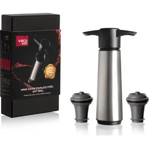 Vacuvin Wine Saver Stainless Steel in Gift Box – vacuum wine preserver