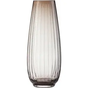 Vase large ZWIESEL Signum Smoky Brown - decorative glass vase, hand-finished