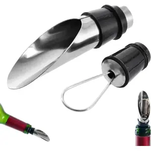 Wine Pourer and Stopper 2-in-1 ORION 144517 — pourer with cork stopper