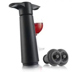 Vacuvin Wine Saver preserving pump Plastic — black, vacuum wine sealer