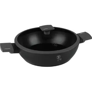 Berlinger Haus cookware flat titanium pot with lid 30 cm BH-8129, anthracite