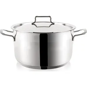 Stainless Steel Pot with Lid ORION ANETT 8.5 L (18/10) - Universal Cooking Pot