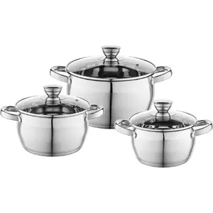 Cookware set Florina Oliver by Mateusz Gessler — stainless steel, 6 pieces