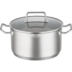 Roesle high pot with lid 24 cm Expertiso – stainless steel cookware, 24cm diameter