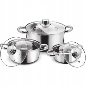 Cookware set LAMART LP1000 — 6-piece pots with lids