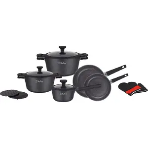 Cookware set BOLLIRE Firenze 12-piece — stainless steel pots and pans set