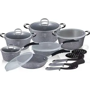 Cookware set berlinger haus BH-6196 – granite-coated pot and pan set