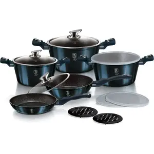 Cookware set berlinger haus BH-7031 Aquamarine – multi-piece pot and pan set