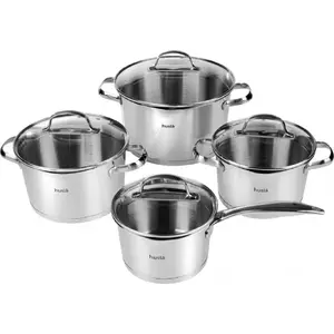 Cookware set Husla Blossom 8-piece stainless steel pots set 73965