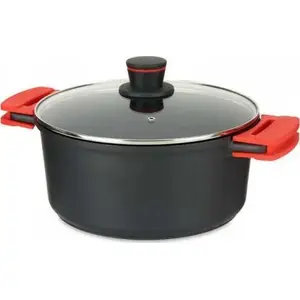 Cookware pot Kinvara Molten Black Aluminum 28 cm