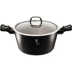 Saucepan with Lid berlinger haus BH-1852, 24 cm, 4.1 L, Black Silver Collection