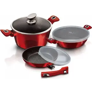 Cookware set berlinger haus BH-7050 — pots and frying pans set, multi-piece kitchen cookware