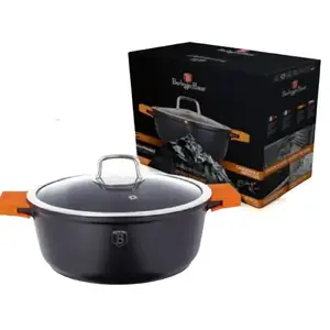 Saucepan Berlinger Haus BH/1094 2.2 L, round, Ø 8.9 cm, black and orange