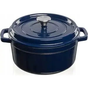 Casserole pot Sourcing Type 3.5 L dark blue — stovetop cooking pot, 3.5L capacity