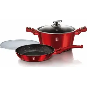 Cookware set berlinger haus BH-6779 — pot and frying pan, nonstick granite coating