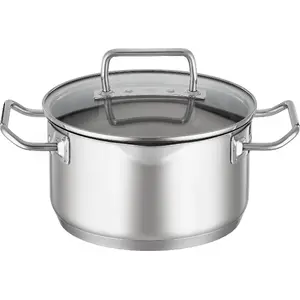 Roesle high pot with lid 20 cm RO-91942 — stainless steel cooking pot 20cm