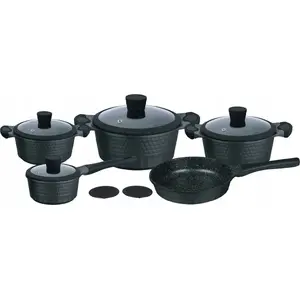 Cookware set Zilner ZL-8514 — 11-piece marble-coated pots and pans set