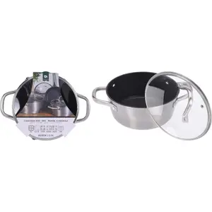 Cooking pot Excellent Houseware 2.5 L with lid, 20 cm