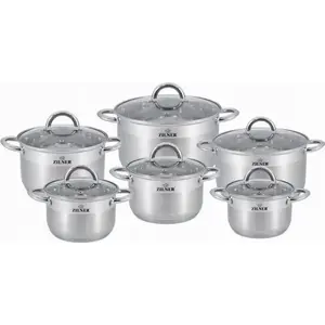 Cookware set Zilner ZL-8109 — stainless steel 12-piece set