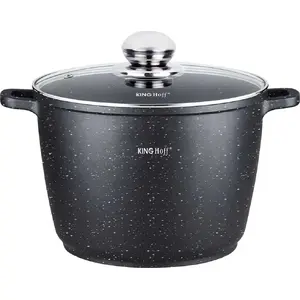 Cookware pot KingHoff KH-1598 marble coating 24 cm, 6.2 L