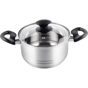 Saucepan LAMART 18 cm model 42000336 — stainless steel cookware, 18 cm diameter