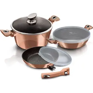 Cookware set berlinger haus BH-7051, granite-coated pots and pans set