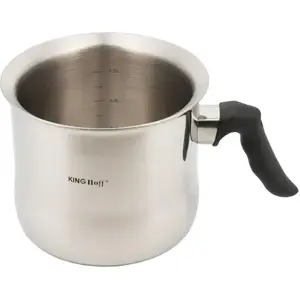 Milk Pot KingHoff KH-3108 13.5 cm — stainless cookware for heating milk and sauces