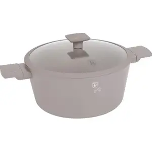 Кастрюля berlinger haus BH-8102 с крышкой 28 см, тауп