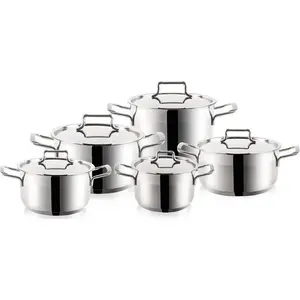 Cookware set ORION ANETT 10-piece stainless steel 18/10 - universal