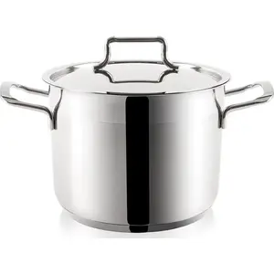 Stainless steel pot with lid ORION ANETT 8.1 L (18/10) — universal cooking pot
