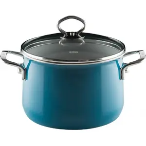 Кастрюля RIESS R-0705-010 с крышкой 6,5 л, 24 см (Aquamarin) — RIESS
