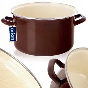 Enamel Cooking Pot Emalia Pleszew 26 cm 6.5 L for Gas and Induction