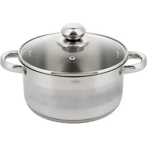 Cooking pot KingHoff KH-4331 — 6.0 L, 24 cm, stainless steel