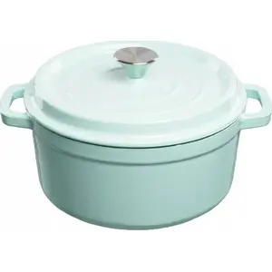 Casserole Pot Sourcing GRAND FEU 4.7 L Blue — enameled cast cookware, 4.7L capacity