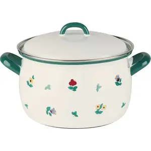 Cookware pot RIESS high pot 1.5 l 16 cm, model R-0164-049, enamelled cookware