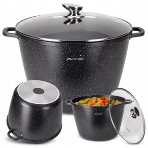 Lumarko pot 14 L model 4487 marmurkovy — large 14 litre cooking pot