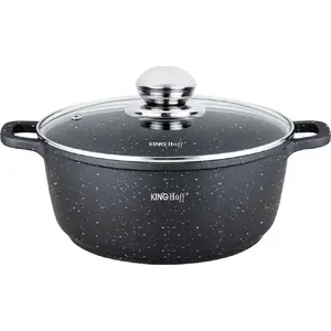 Pot KingHoff KH-1595 marble-coated 24 cm, capacity 4.5 L
