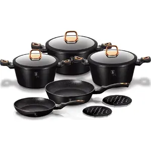 Cookware set berlinger haus BH-1645 Black Rose, 10-piece, pots and pans set