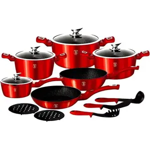 Cookware set berlinger haus BH/1226 — 15-piece metallic pot and pan set