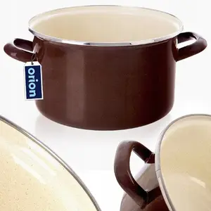 Enamelled Pot Emalia Pleszew 20 cm 3 L — Compatible with Induction and Gas