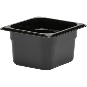 Pārtikas trauks MULTI Multi Kantine 1/6 GN 1,5 l polikarbonāts melns 17,6×16,2×10 cm