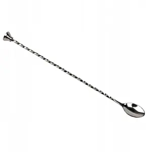 Bar Up bar spoon with muddler 30 cm stainless steel — bartending tool